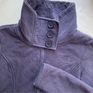 The North Face Caroluna Quilted Fleece Full Zip Jacket Purple Women's Medium